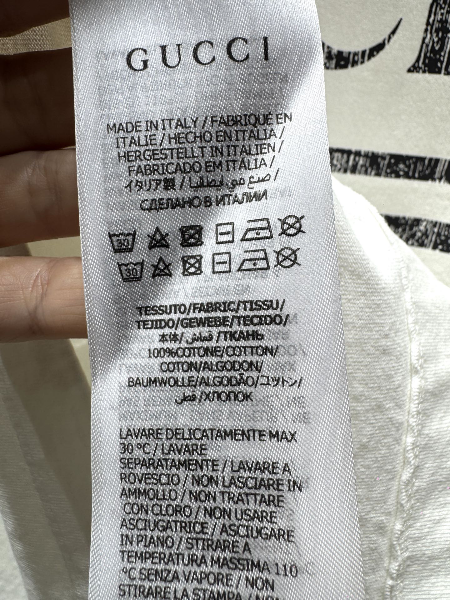 구찌(GUCCI) 빈티지 레터링 반팔 티셔츠 상의 의류