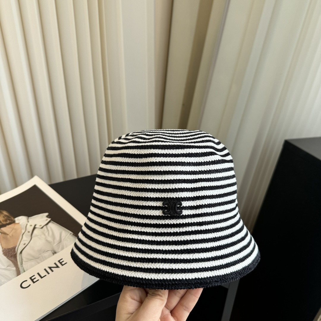 셀린느(CELINE) 클래식 심플 버킷햇 모자