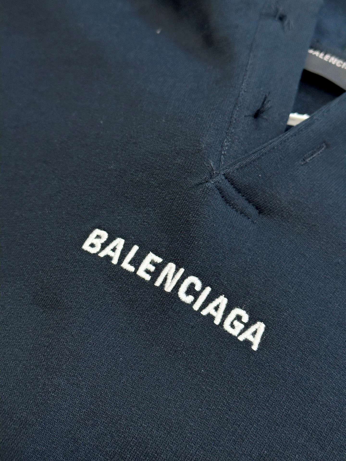 발렌시아가(BALENCIAGA) 로고 자수 오버핏 후드 상의 의류