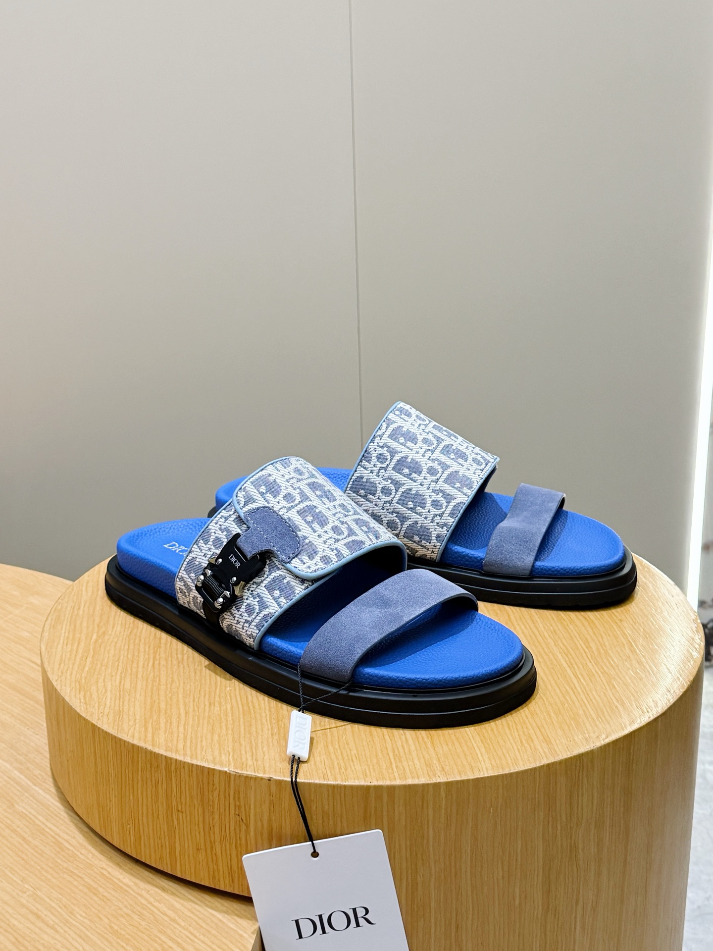 Dior 디올 Aqua 남성 슬라이드 샌들 슬리퍼 신발