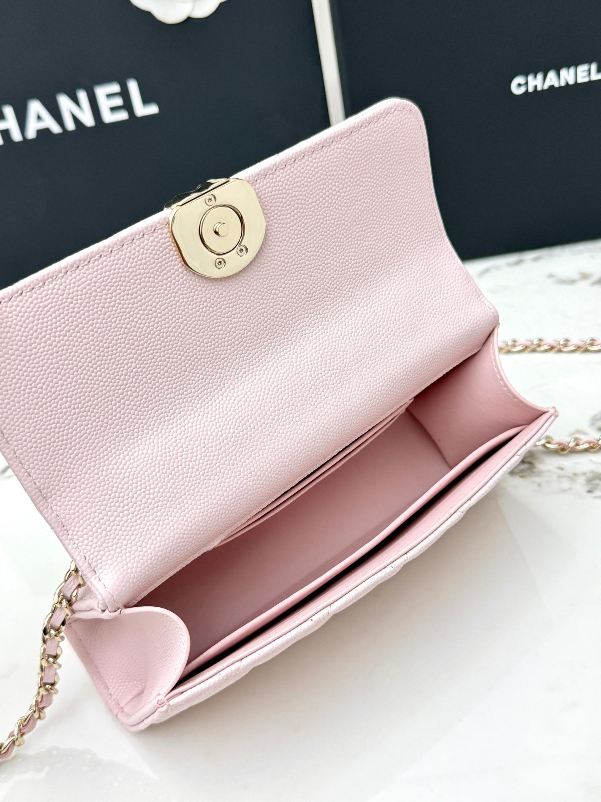 Chanel 25S 샤넬 캐비어 카우레더 Kelly 핸들백 가방