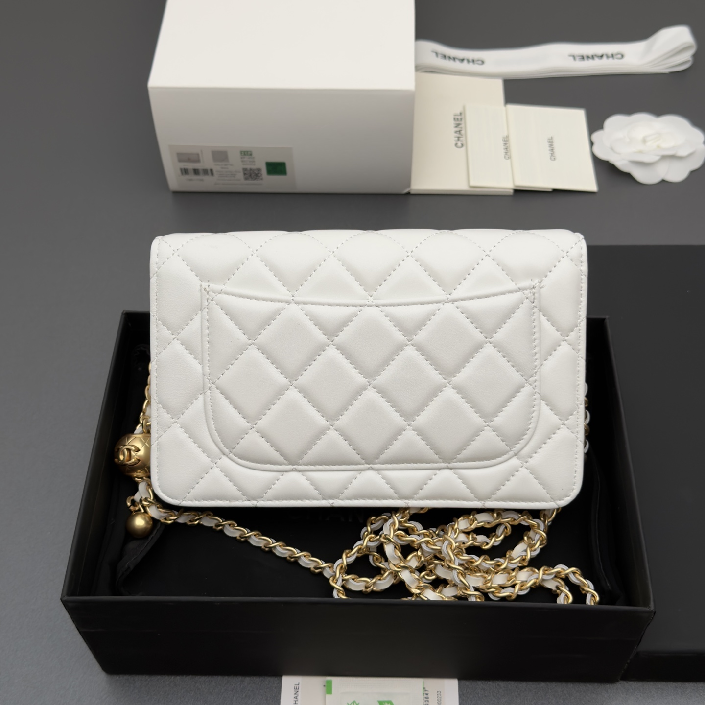 [Chanel] 샤넬 이탈리안 램스킨 클래식 체인 파우치/클러치 가방