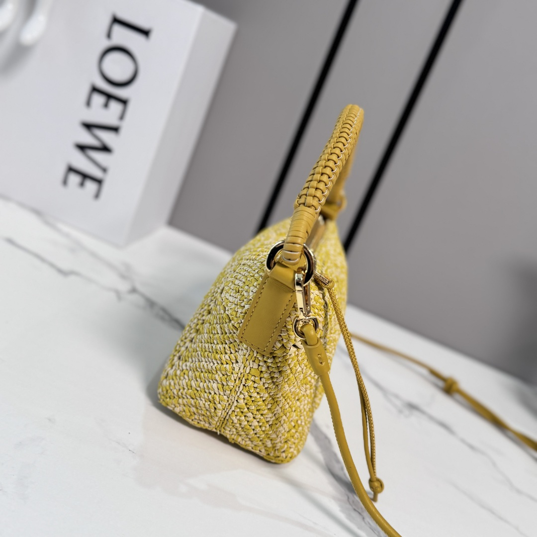 LOEWE 로에베 미니 클래식 카프스킨 & 라피아 칼라 백 가방 / 11268