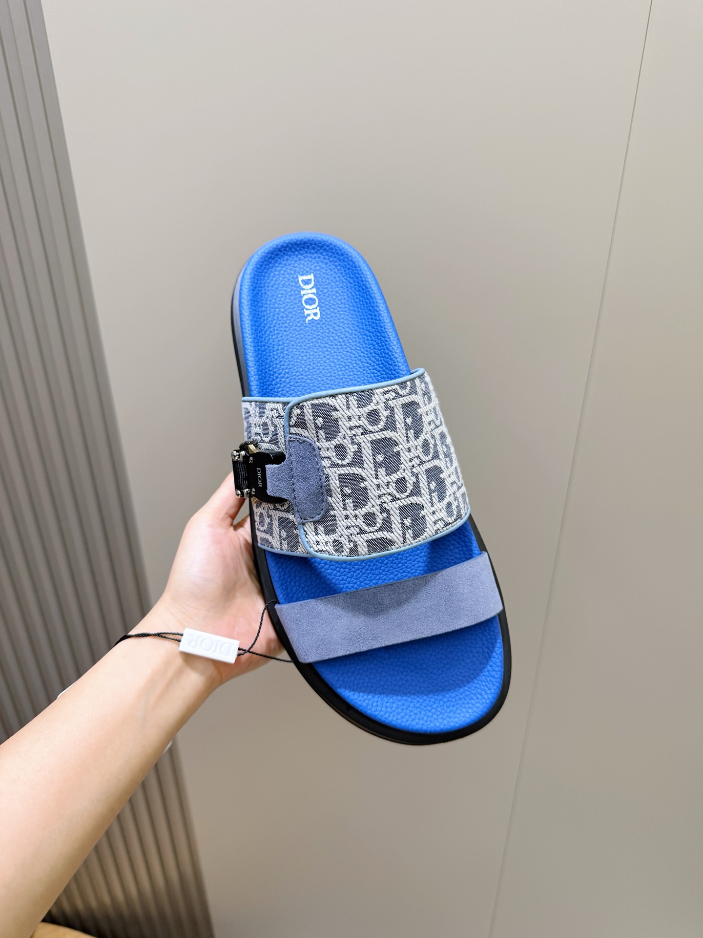 Dior 디올 Aqua 남성 슬라이드 샌들 슬리퍼 신발