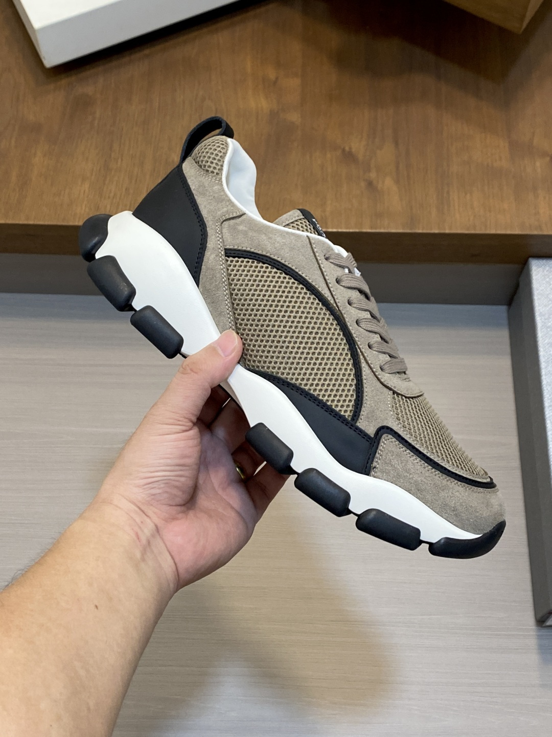 [Prada] 프라다 Montecarlo Re-Edition 레더 스니커즈 신발