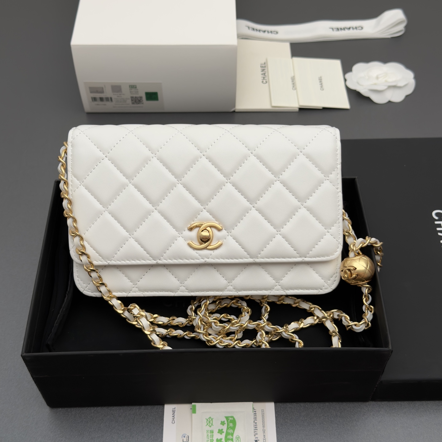 [Chanel] 샤넬 이탈리안 램스킨 클래식 체인 파우치/클러치 가방