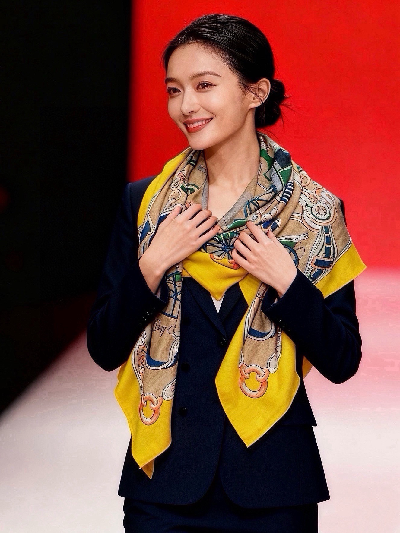 에르메스(HERMES) 더블페이스 캐시미어 실크 숄 목도리 스카프