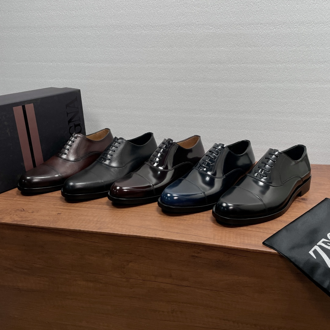 Zegna 제냐 브러쉬드 오피스 정장화 (옥스퍼드) 구두 신발