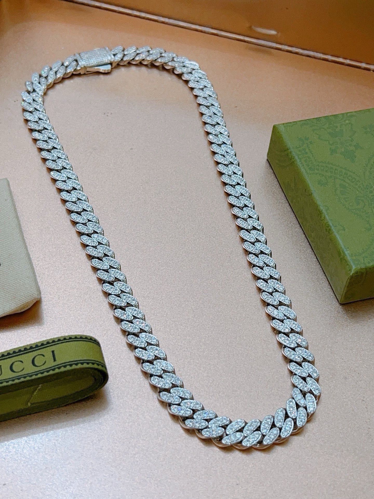구찌(GUCCI) 더블 G 풀스톤 체인 목걸이 악세사리