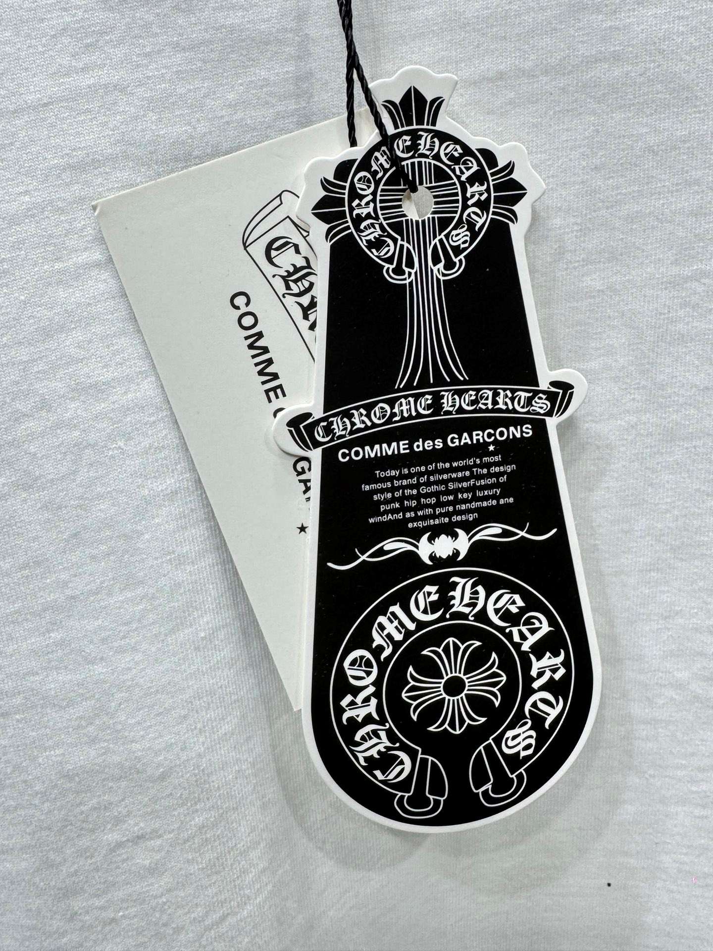 크롬하츠(CHROME HEARTS) 핸드드로잉 크로스 반팔 티셔츠 상의 의류