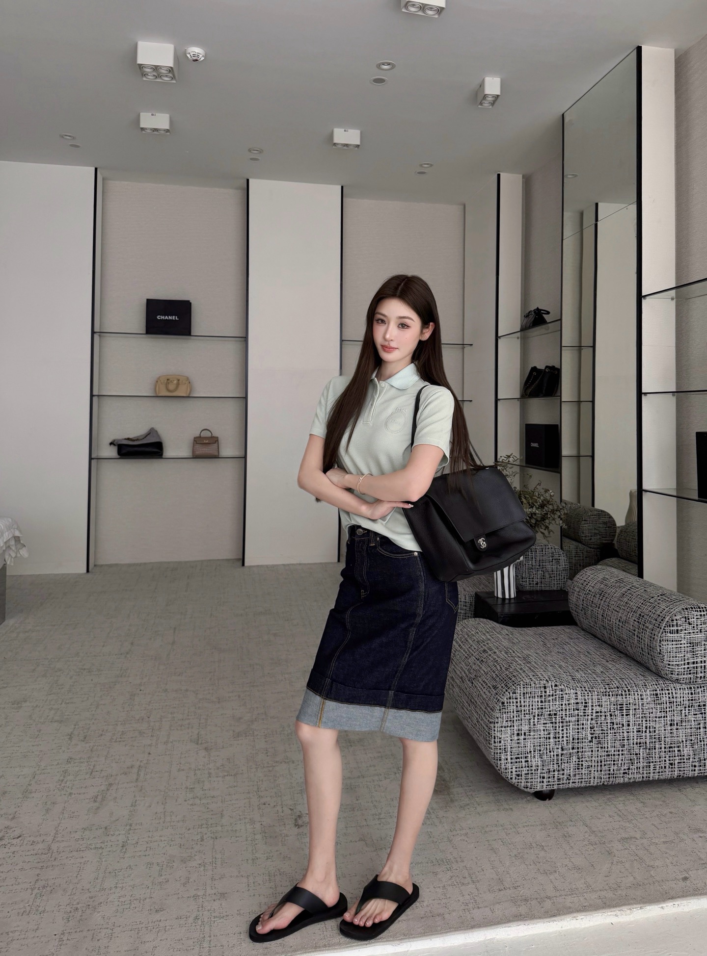 디올(DIOR) 메다이옹 자수 폴로 셔츠 상의 의류
