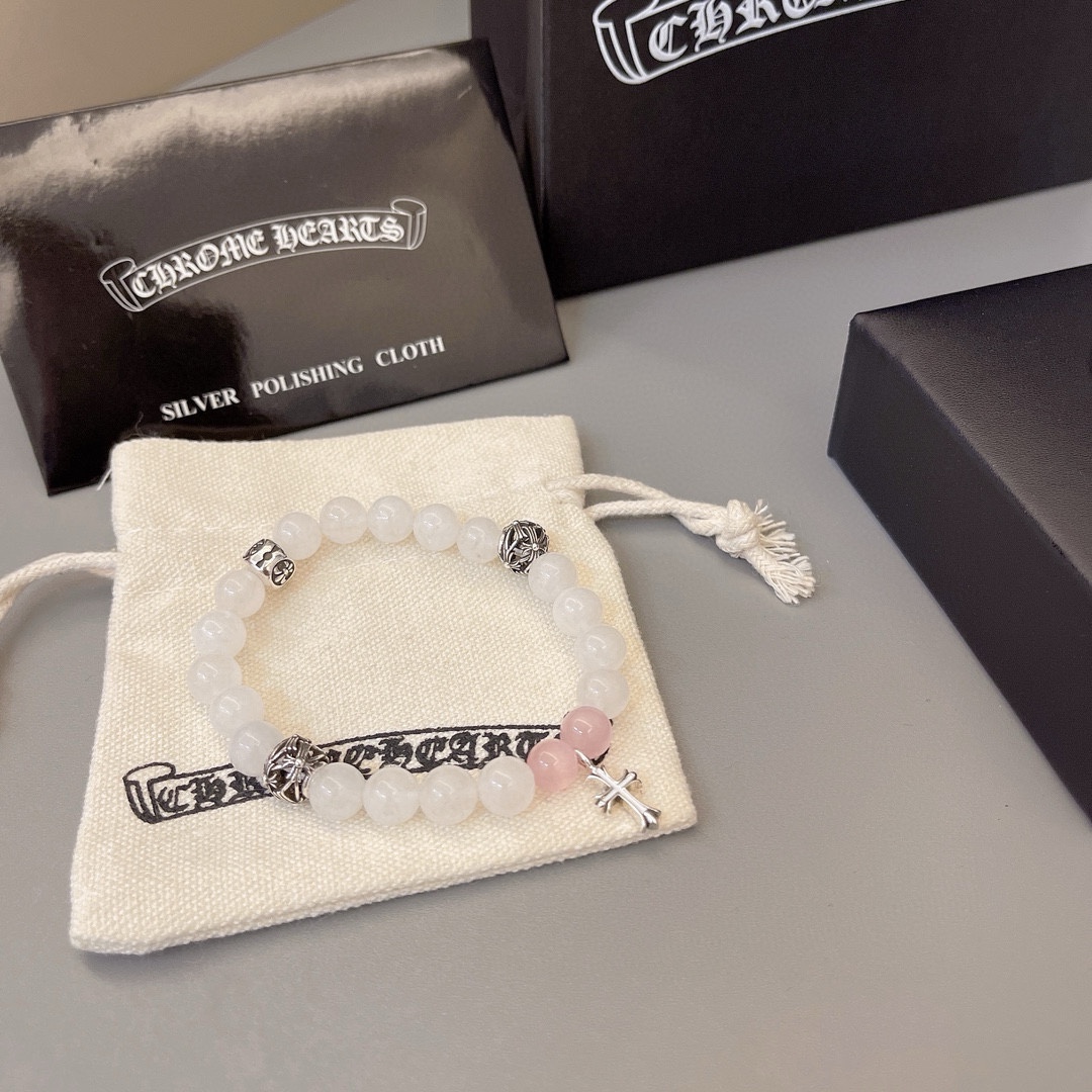 크롬하츠(CHROME HEARTS) 빈티지 크로스 비즈 팔찌 악세사리