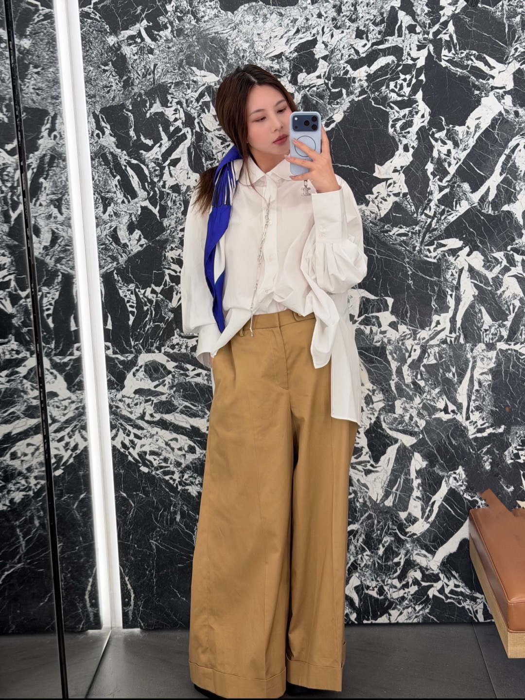 셀린느(CELINE) 골드 버튼 와이드 슬랙스 의류