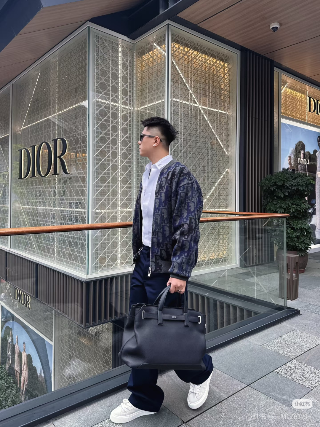 디올(DIOR) 로고 자카드 울 블렌드 니트 집업 재킷 의류