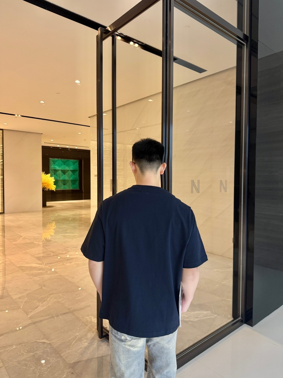 아미(AMI PARIS) 크로셰 하트 로고 티셔츠 상의 의류