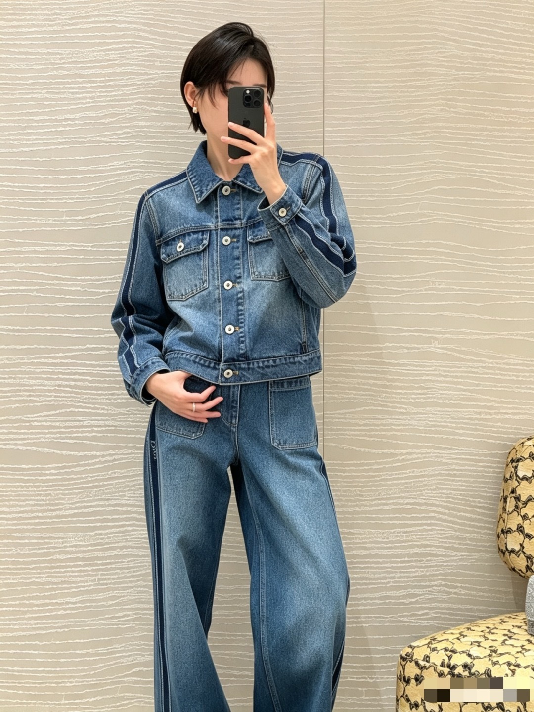 디올(DIOR) 사이드라인 워싱 데님 트러커 재킷 상의 의류