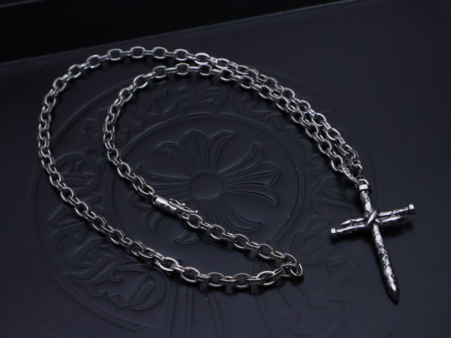 크롬하츠(CHROME HEARTS) 체인 크로스 펜던트 목걸이