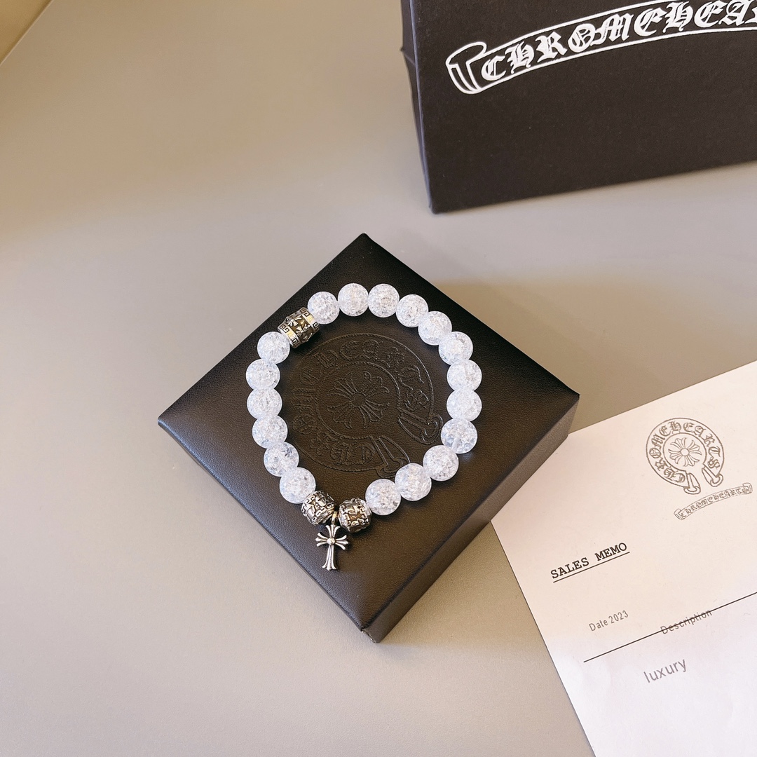 크롬하츠(CHROME HEARTS) 빈티지 크로스 비즈 팔찌 악세사리