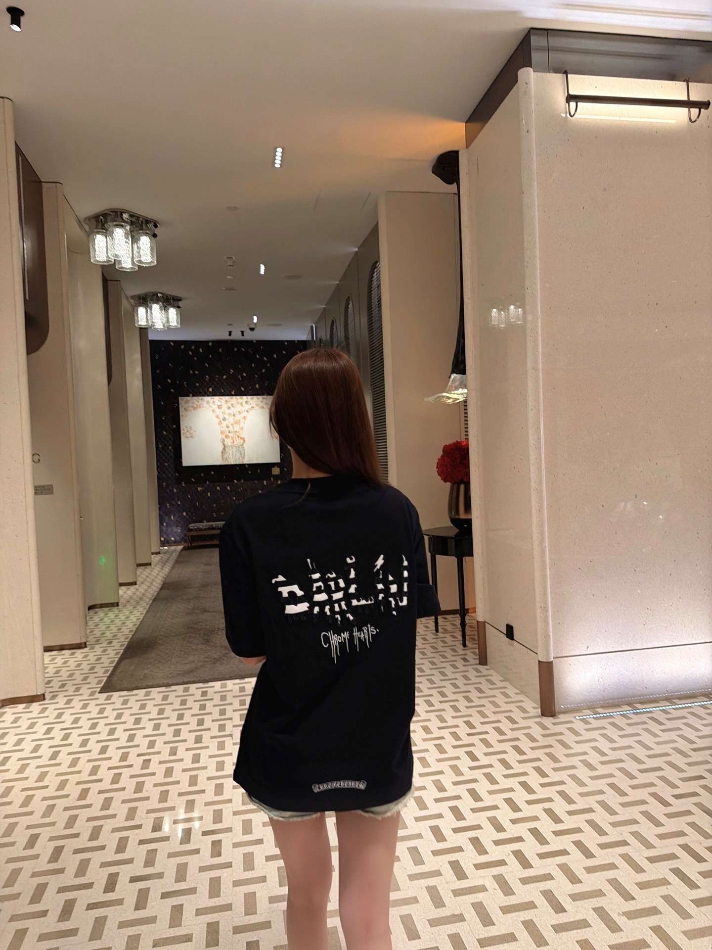 크롬하츠(CHROME HEARTS) 로고 반팔 티셔츠 상의 의류