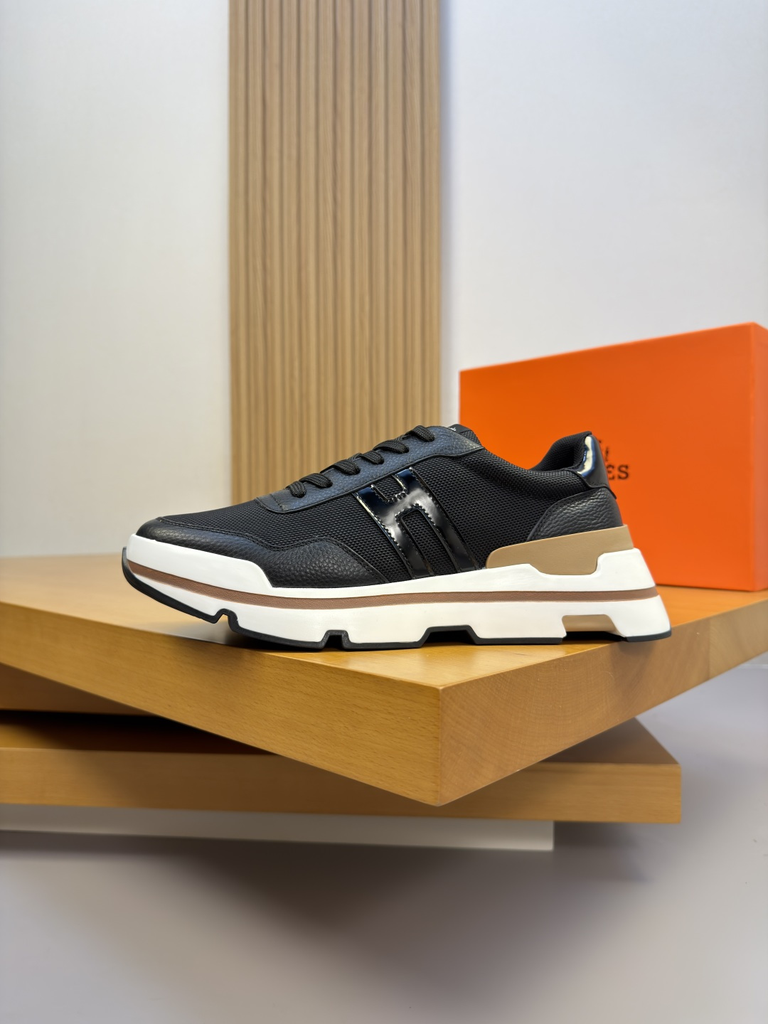 Hermes 에르메스 H 로고 캐주얼 운동화 스니커즈 신발