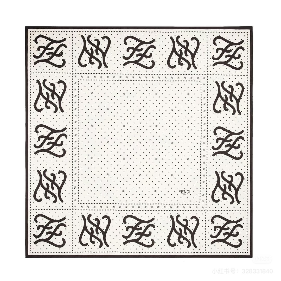 펜디(FENDI) FF 도트 실크 목도리 스카프