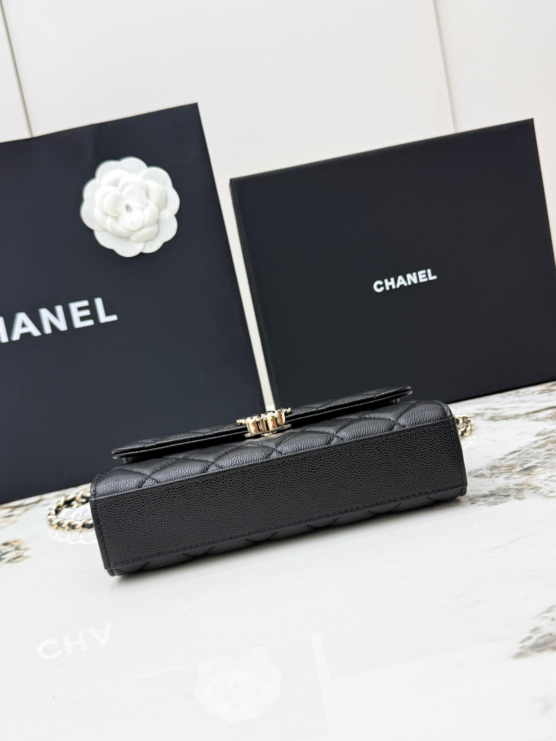 Chanel 25S 샤넬 캐비어 카우레더 Kelly 핸들백 가방