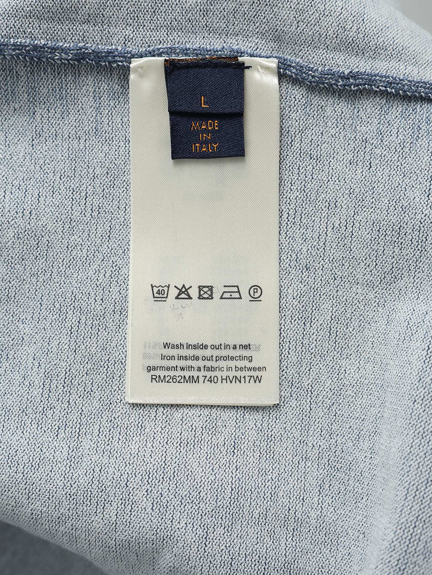 루이비통(LV) 데님 패치워크 자카드 반팔 상의 의류