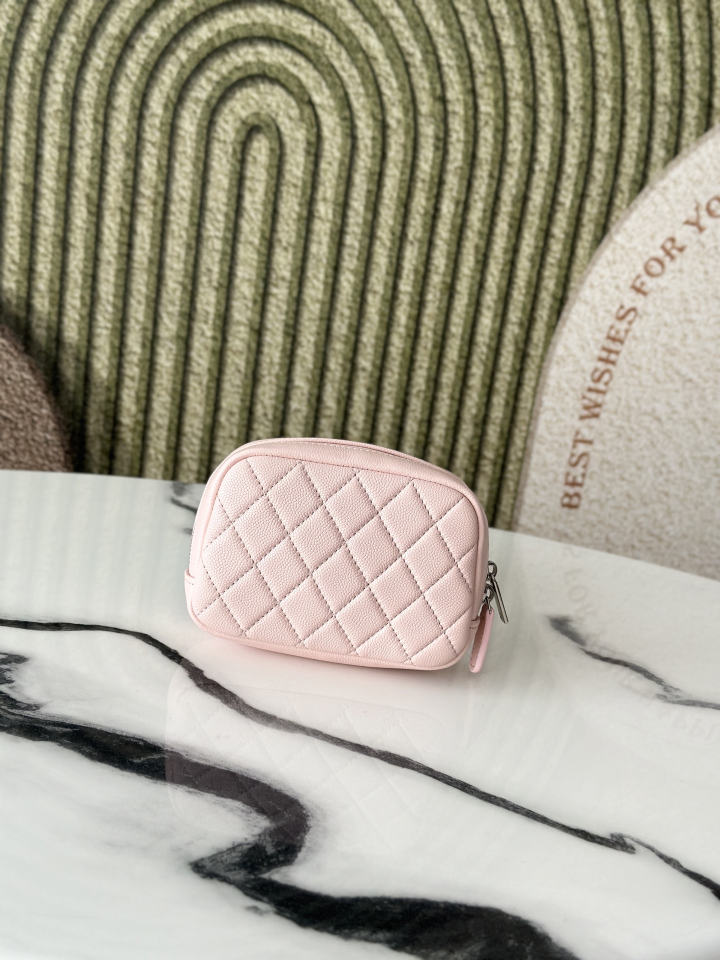 Chanel 샤넬 미니 퀼팅 메이크업 파우치 백 가방