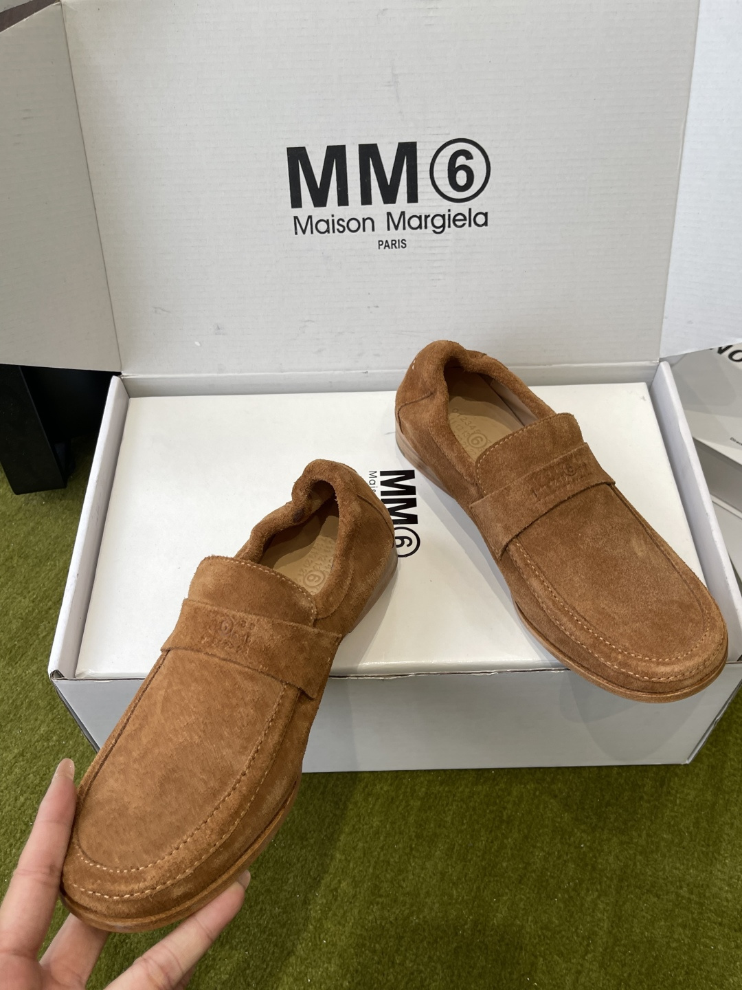 메종 마르지엘라(Maison Margiela) 애플 토 로고 2WAY 로퍼