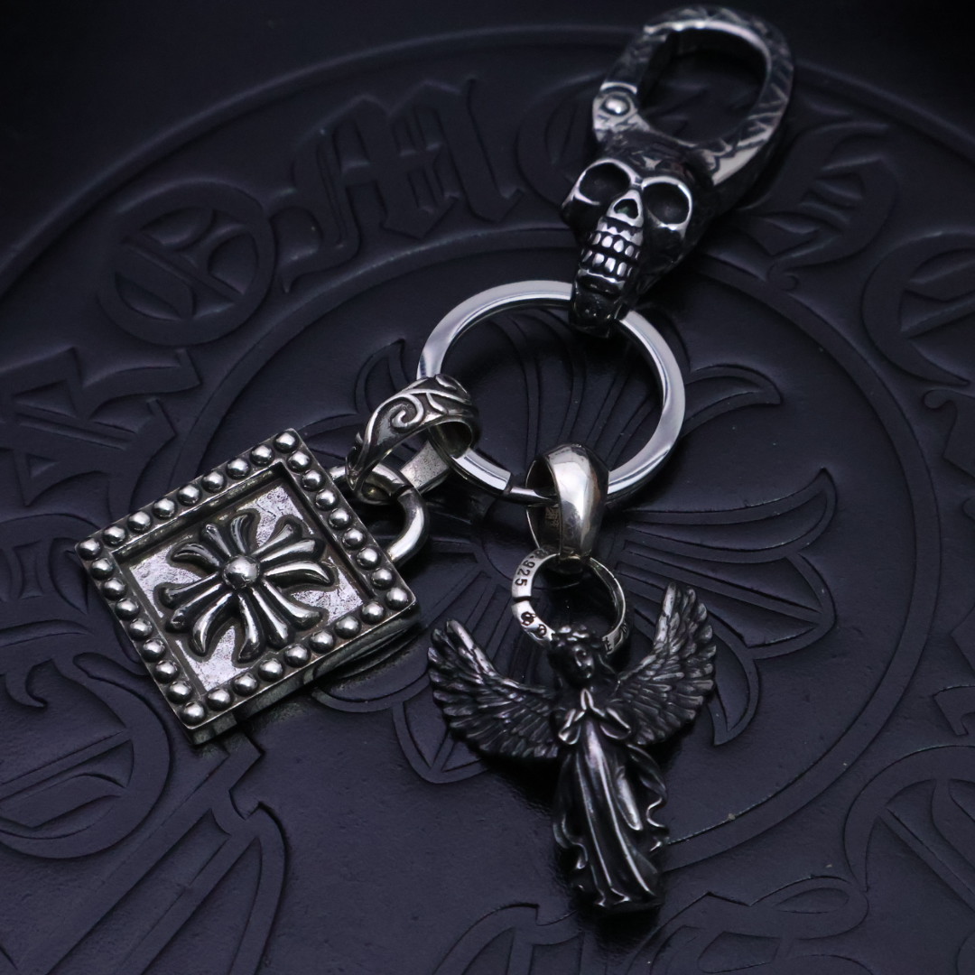 크롬하츠(CHROME HEARTS) 실버 키링 백참 악세사리