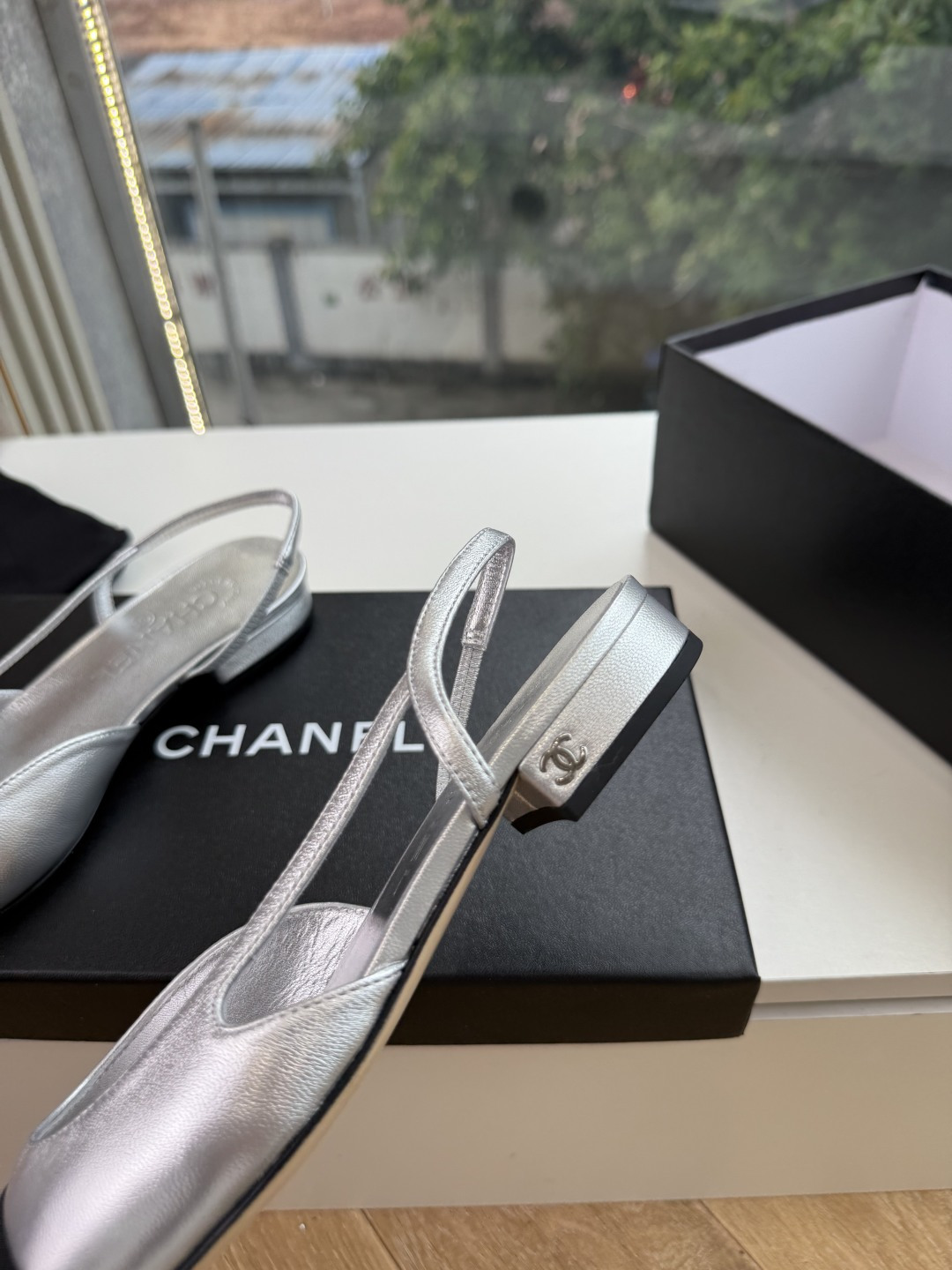 샤넬(CHANEL) 메리제인 슬링백 플랫 신발