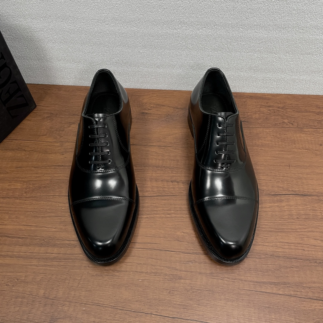 Zegna 제냐 브러쉬드 오피스 정장화 (옥스퍼드) 구두 신발
