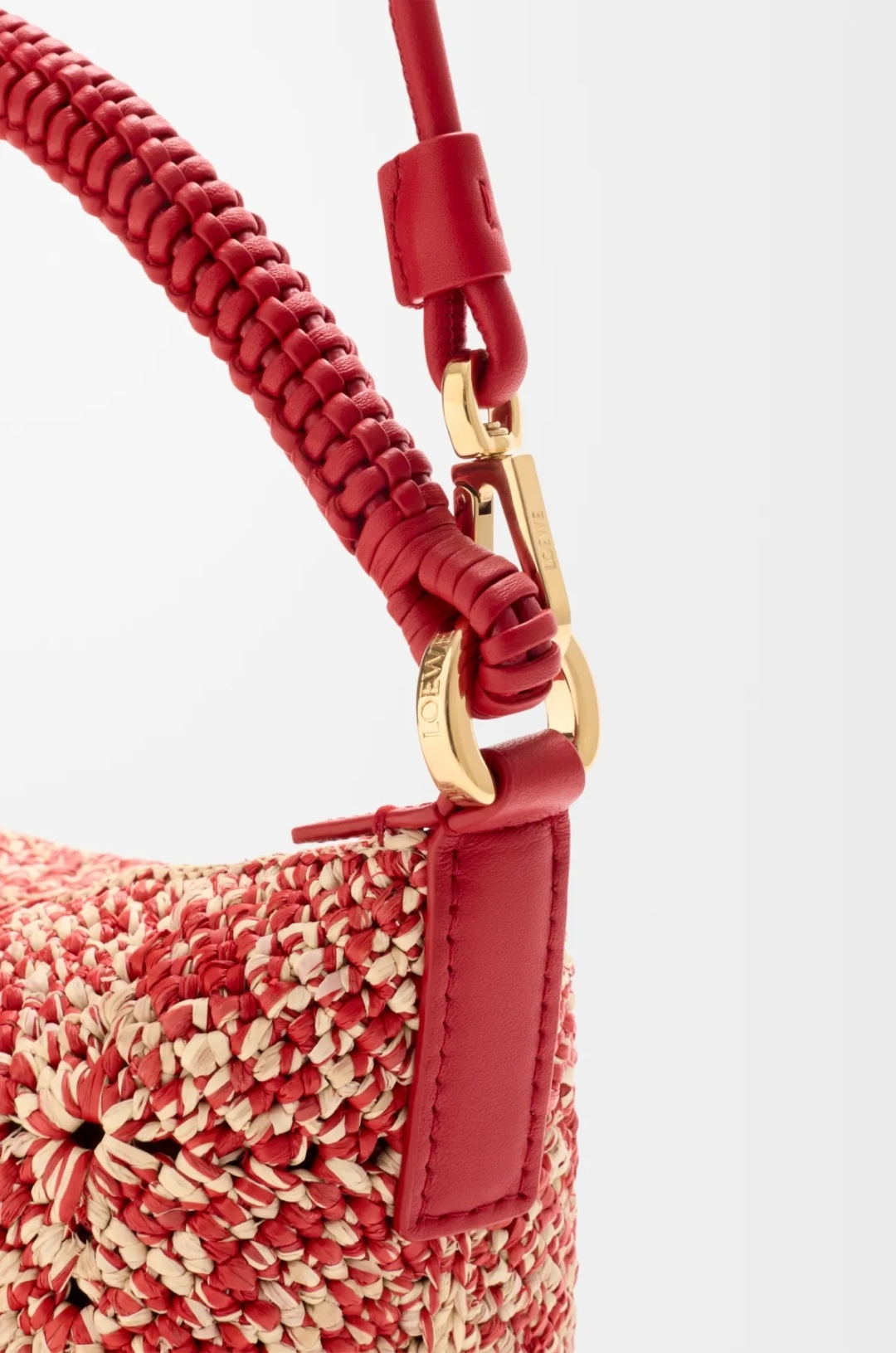 LOEWE 로에베 미니 클래식 카프스킨 & 라피아 칼라 백 가방 / 11268