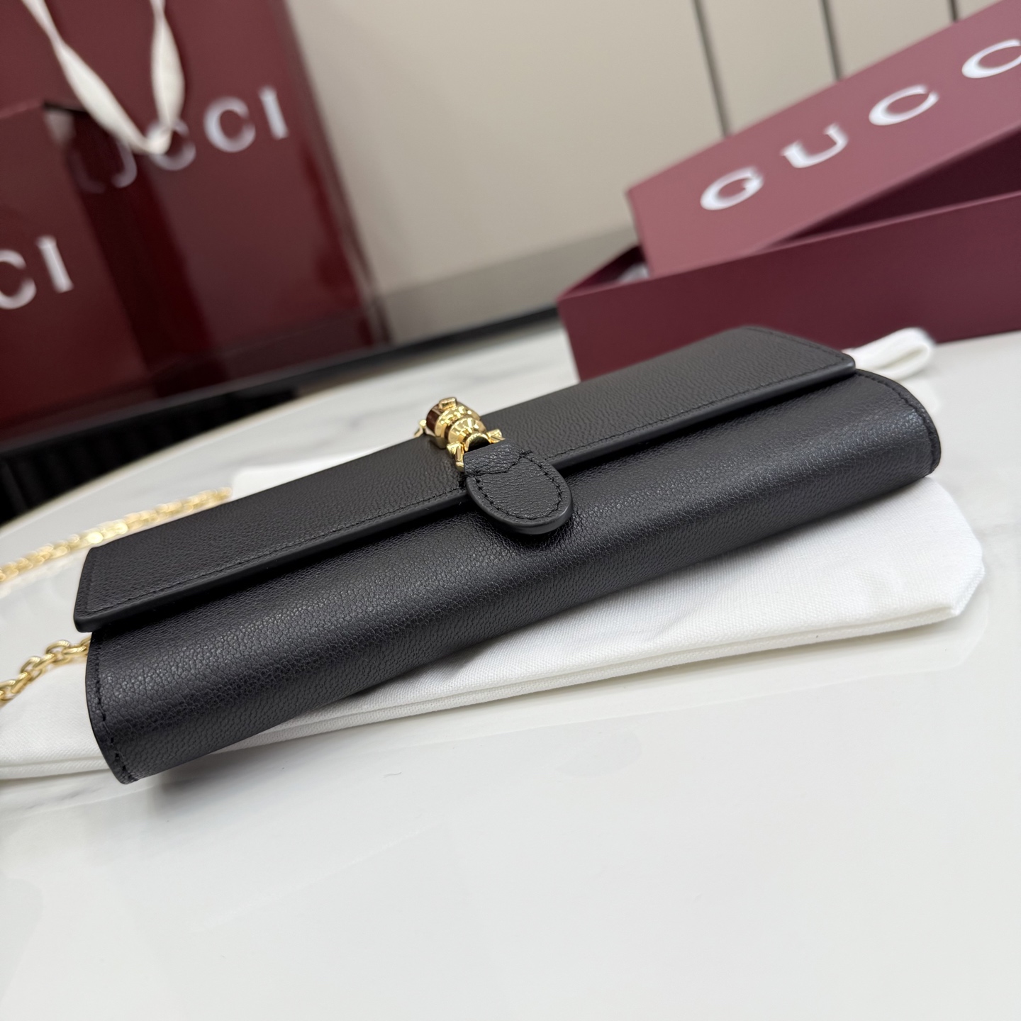 [Gucci] 구찌 26SS Jackie 재키 1961 레더 체인 월렛 (WOC) 지갑