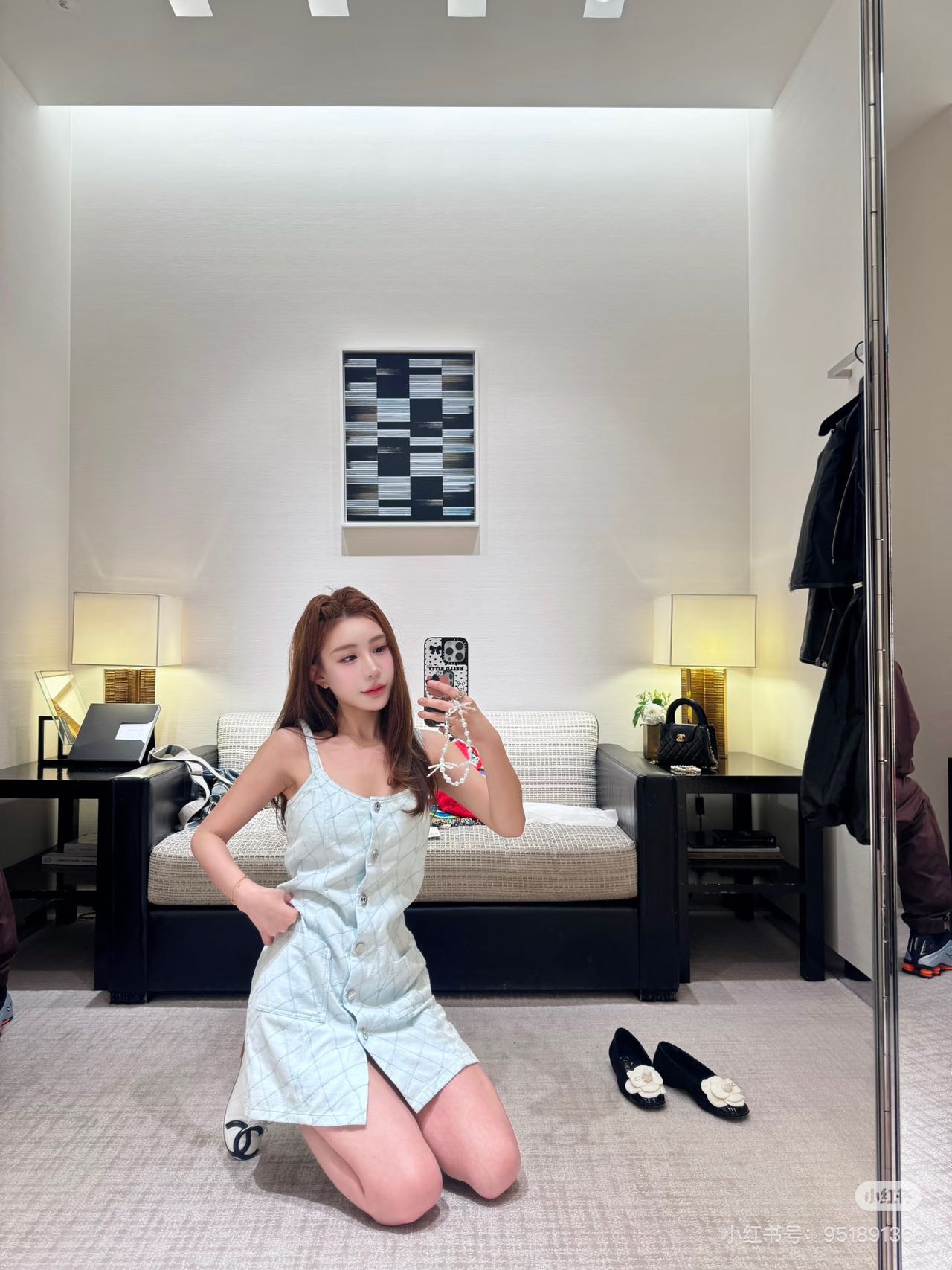 [Chanel] 샤넬 26SS 다이아 퀼팅 데님 뷔스티에 원피스 의류