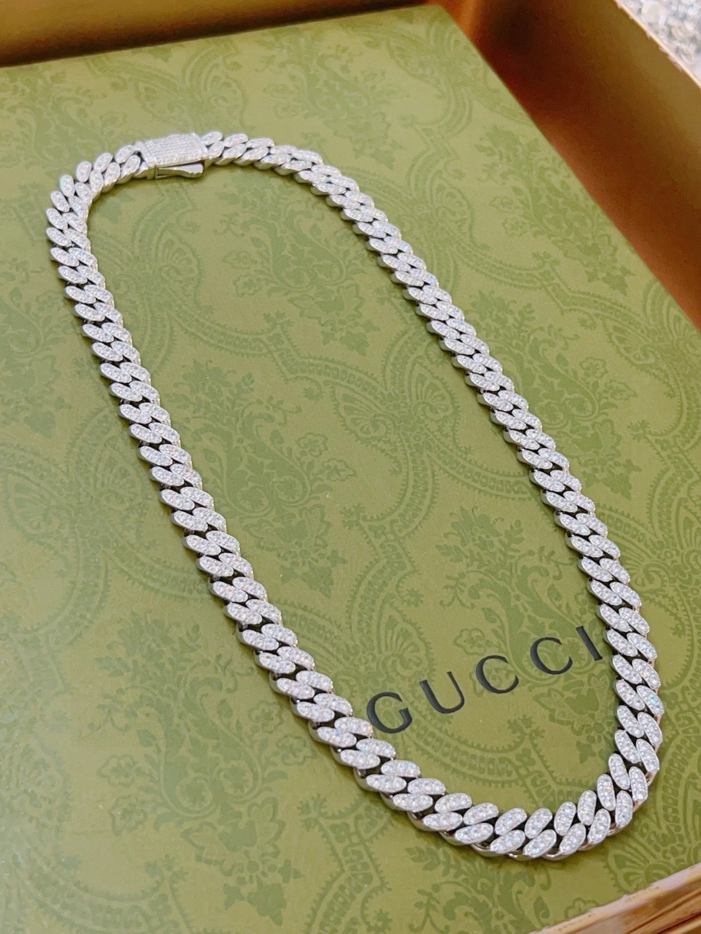 구찌(GUCCI) 더블 G 풀스톤 체인 목걸이 악세사리