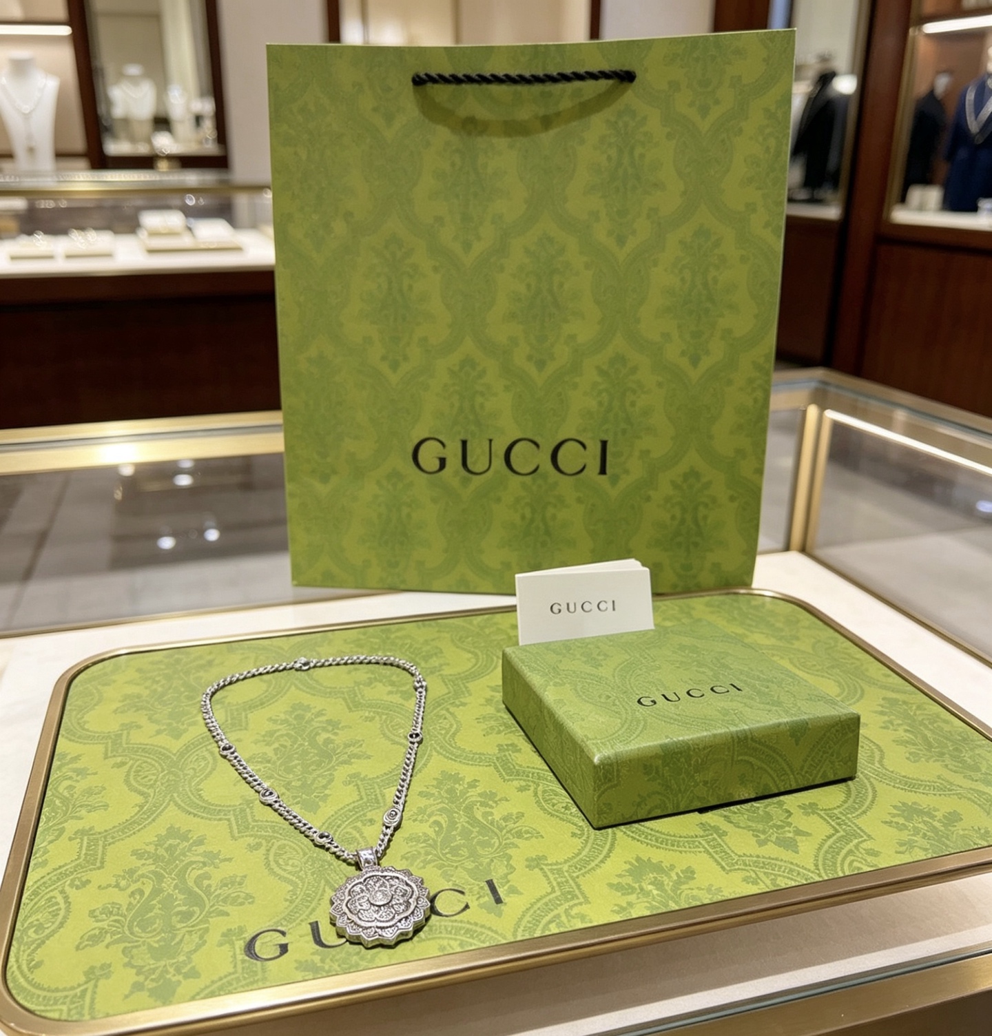 구찌(GUCCI) 더블 G 빈티지 펜던트 목걸이 악세사리