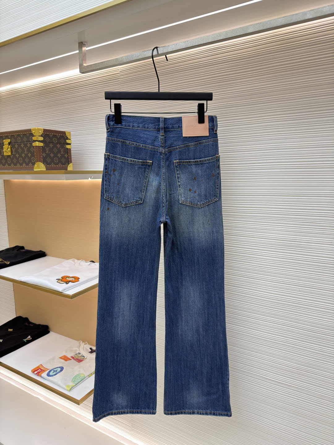 아크네(Acne studios) 페인트 디스트로이드 스트레이트 데님 팬츠 바지 의류
