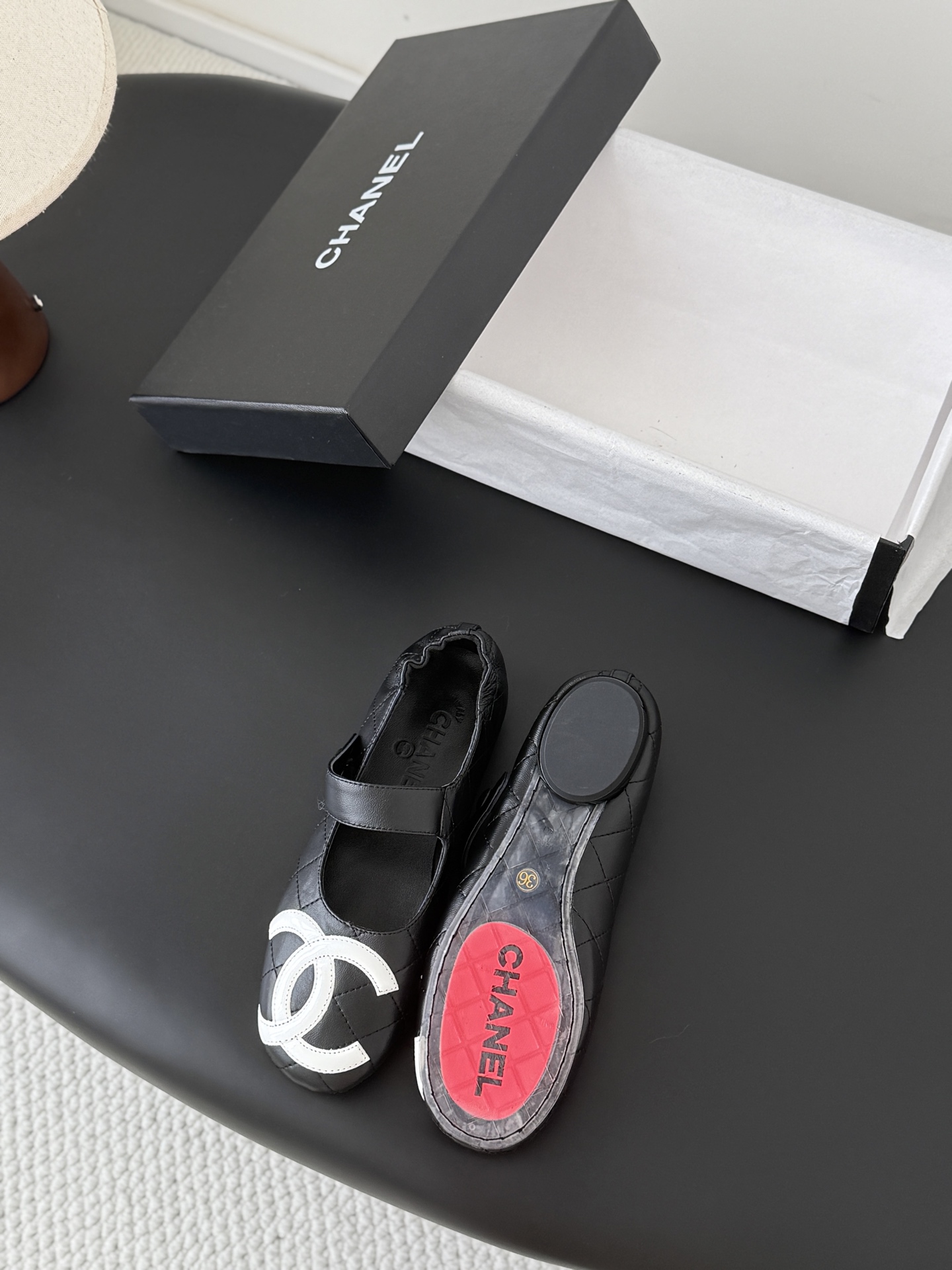 샤넬(CHANEL) 빈티지 캄봉 플랫슈즈 신발