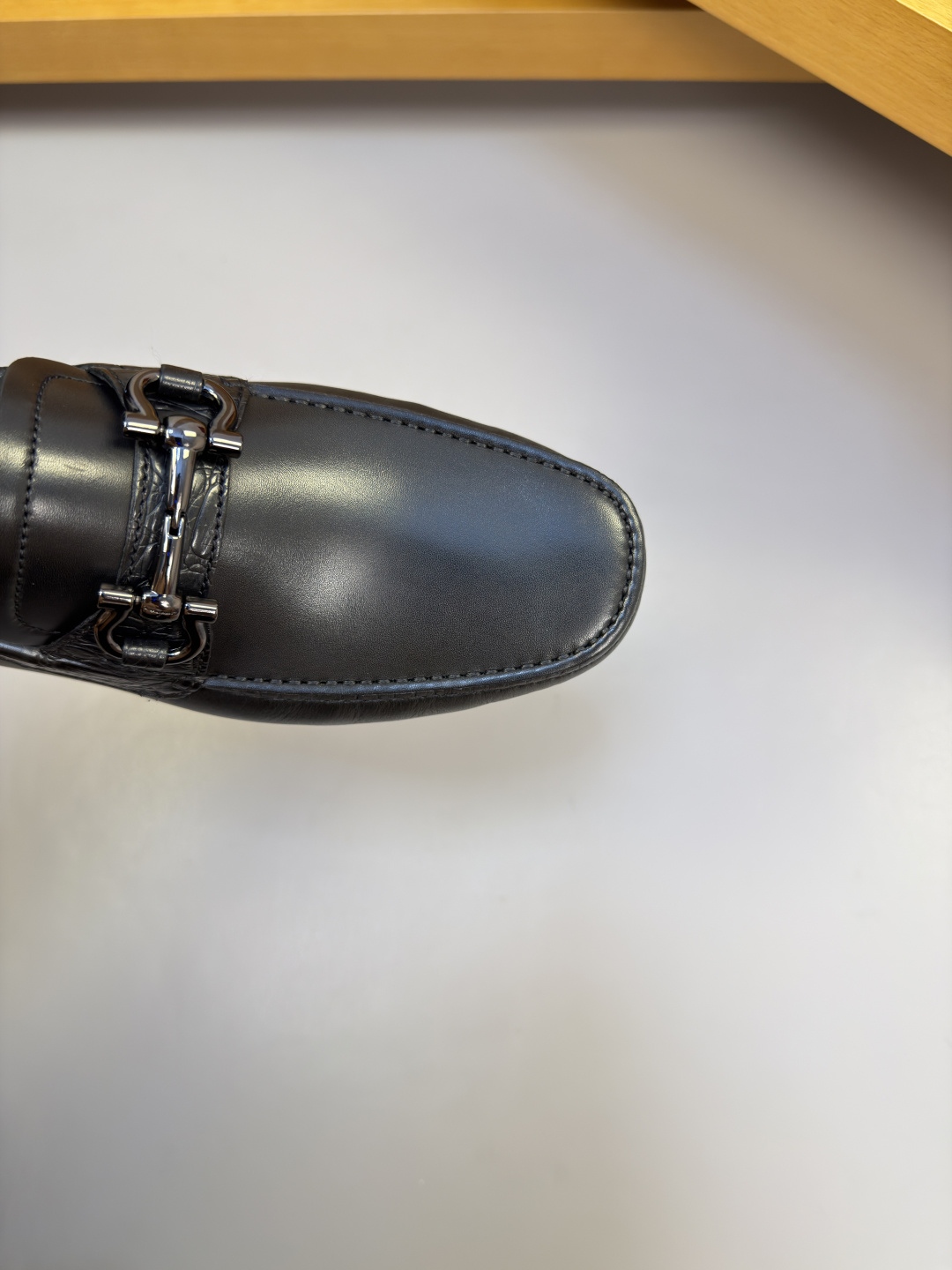 Ferragamo 페라가모 나파 & 스톤 콤비 정장화 로퍼 구두 신발