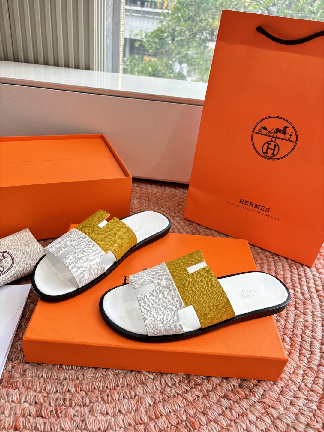 에르메스(HERMES) H 스트랩 슬리퍼 샌들 신발