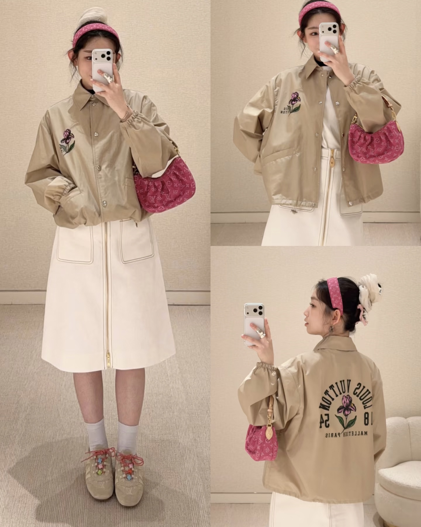 [Louis Vuitton] LV 루이비통 모노그램 데님 포쉐트 밸리 (로즈 핑크) 가방