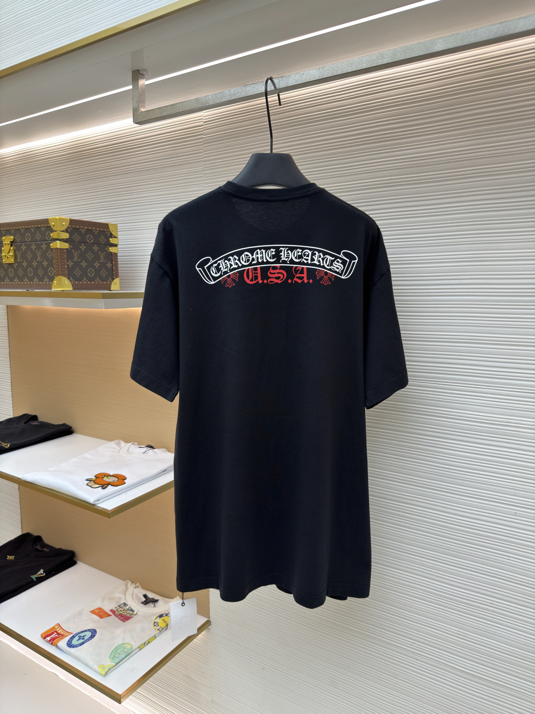 크롬하츠(CHROME HEARTS) 스크롤 프린트 티셔츠 상의 의류