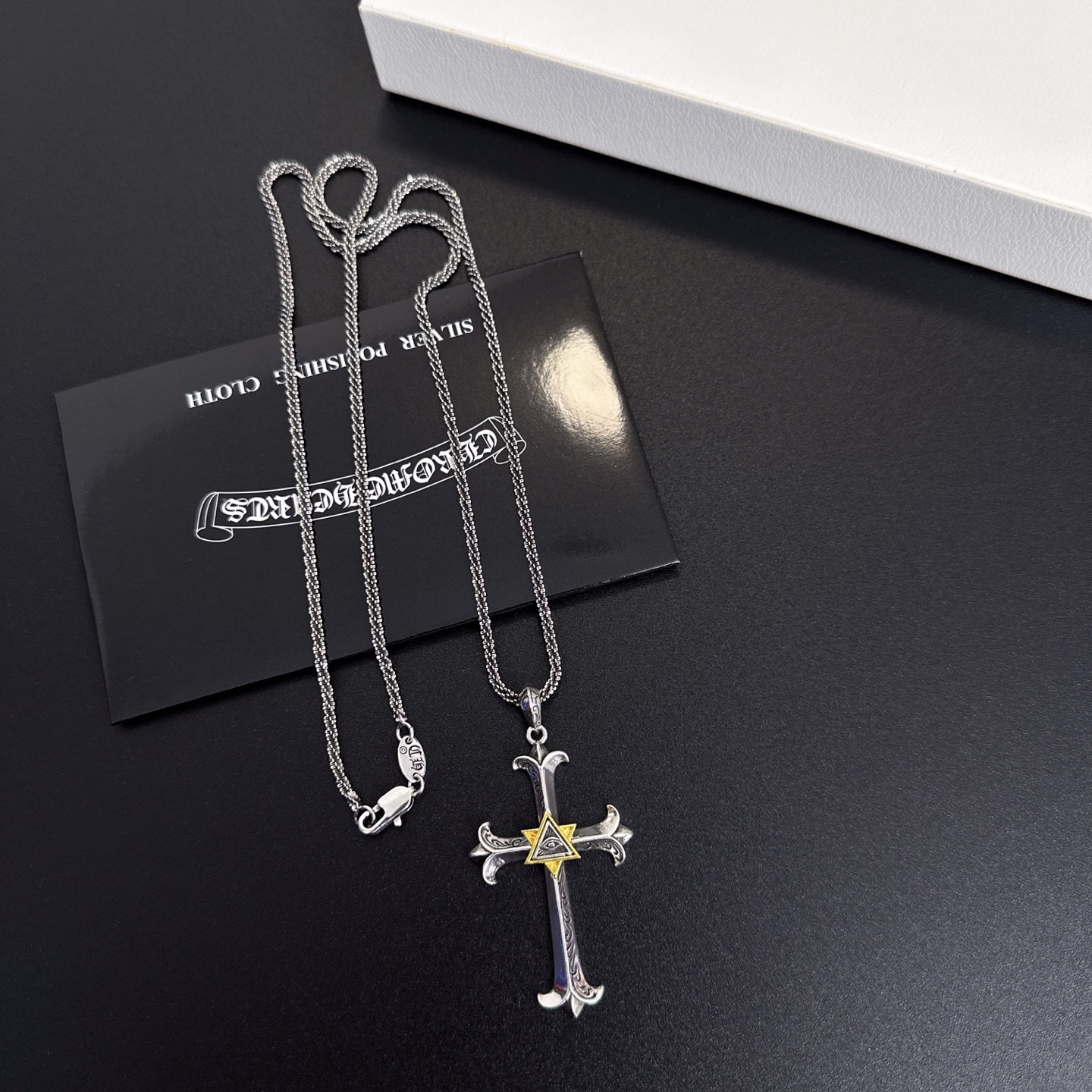 크롬하츠(CHROME HEARTS) 크로스 펜던트 체인 목걸이 악세사리