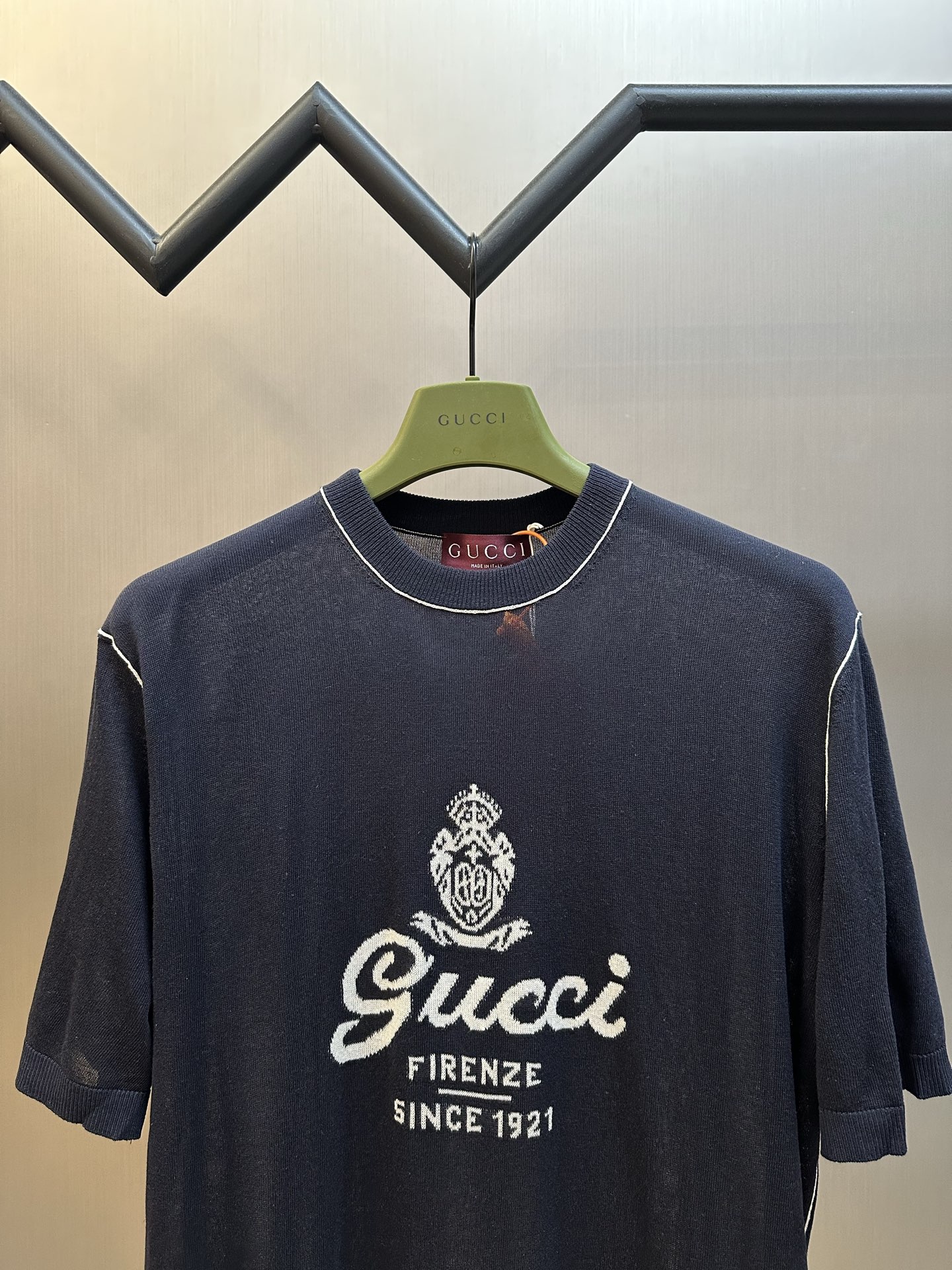 구찌(GUCCI) 인타르시아 니트 반팔 티셔츠 의류