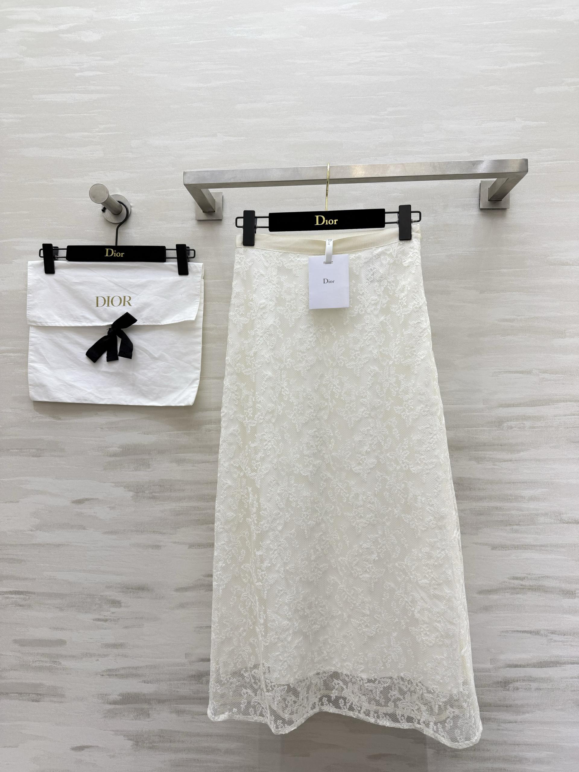 [Dior] 디올 26SS 빈티지 플라워 레이스 머메이드 스커트 치마 의류