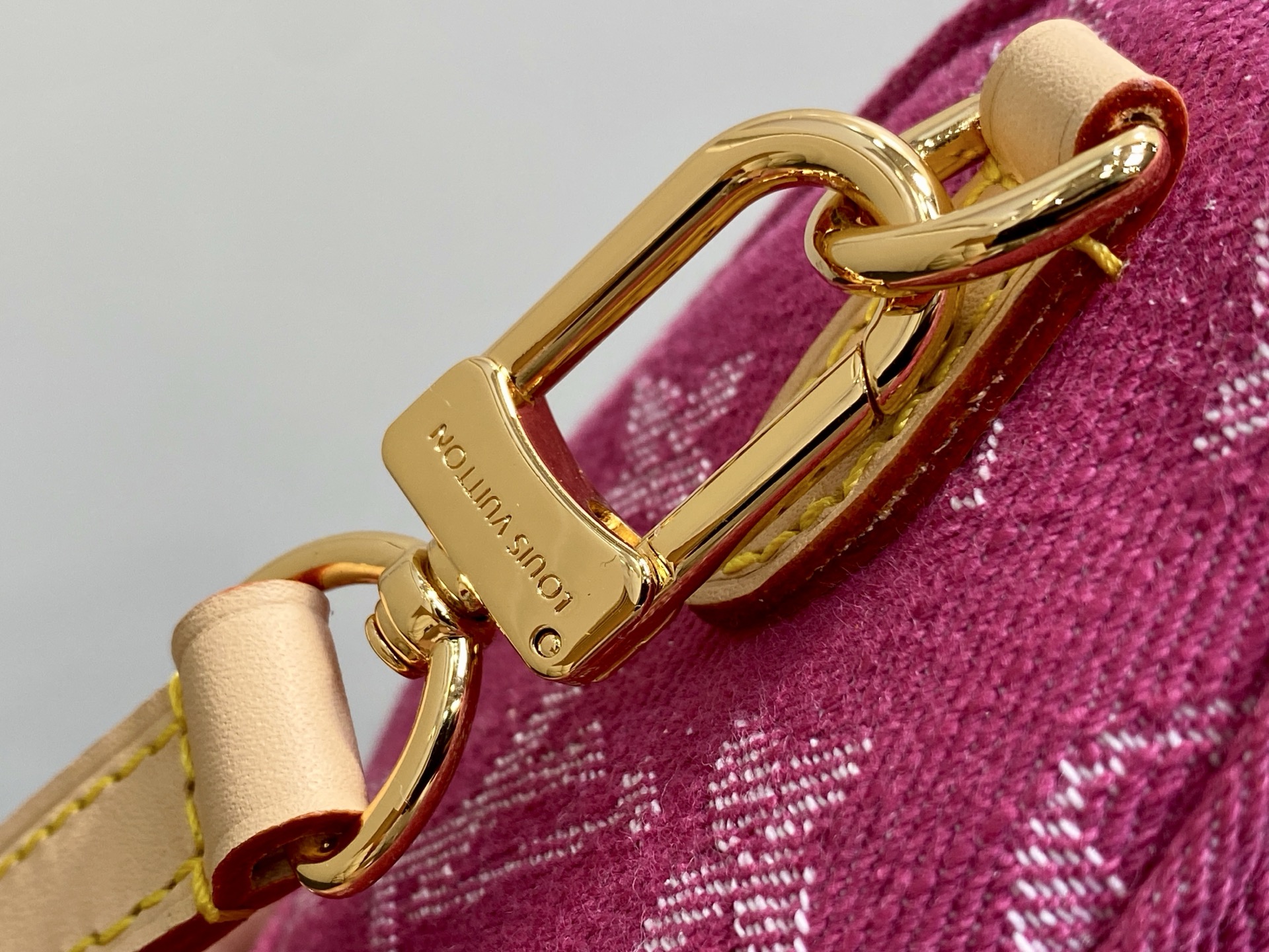 [Louis Vuitton] LV 루이비통 모노그램 데님 나노 스피디 (로즈 핑크) 가방