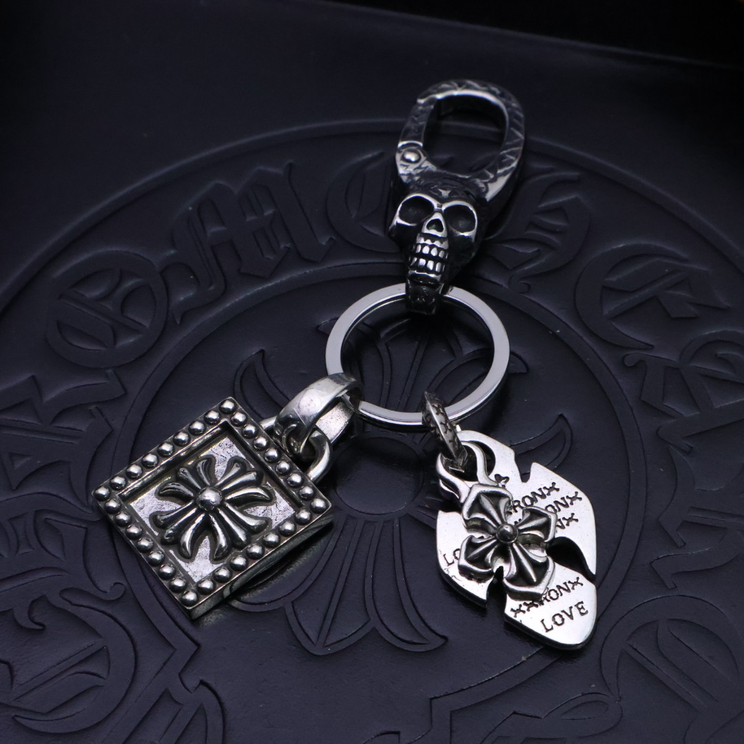 크롬하츠(CHROME HEARTS) 실버 키링 백참 악세사리
