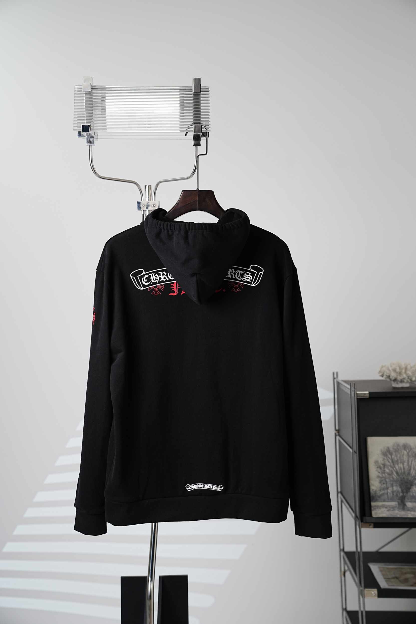 크롬하츠(CHROME HEARTS) 로고 프린트 후드 집업 상의 의류