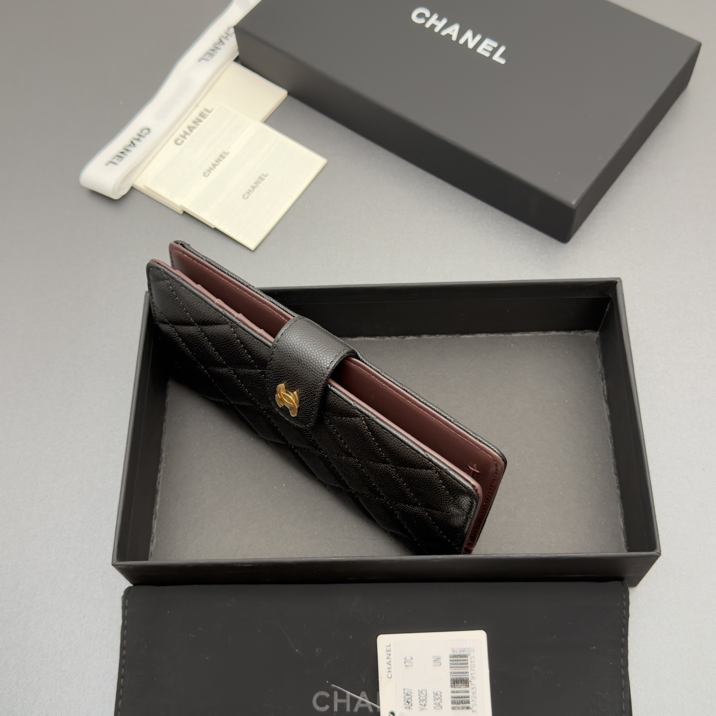 Chanel 샤넬 퀼팅 롱 월렛 지갑